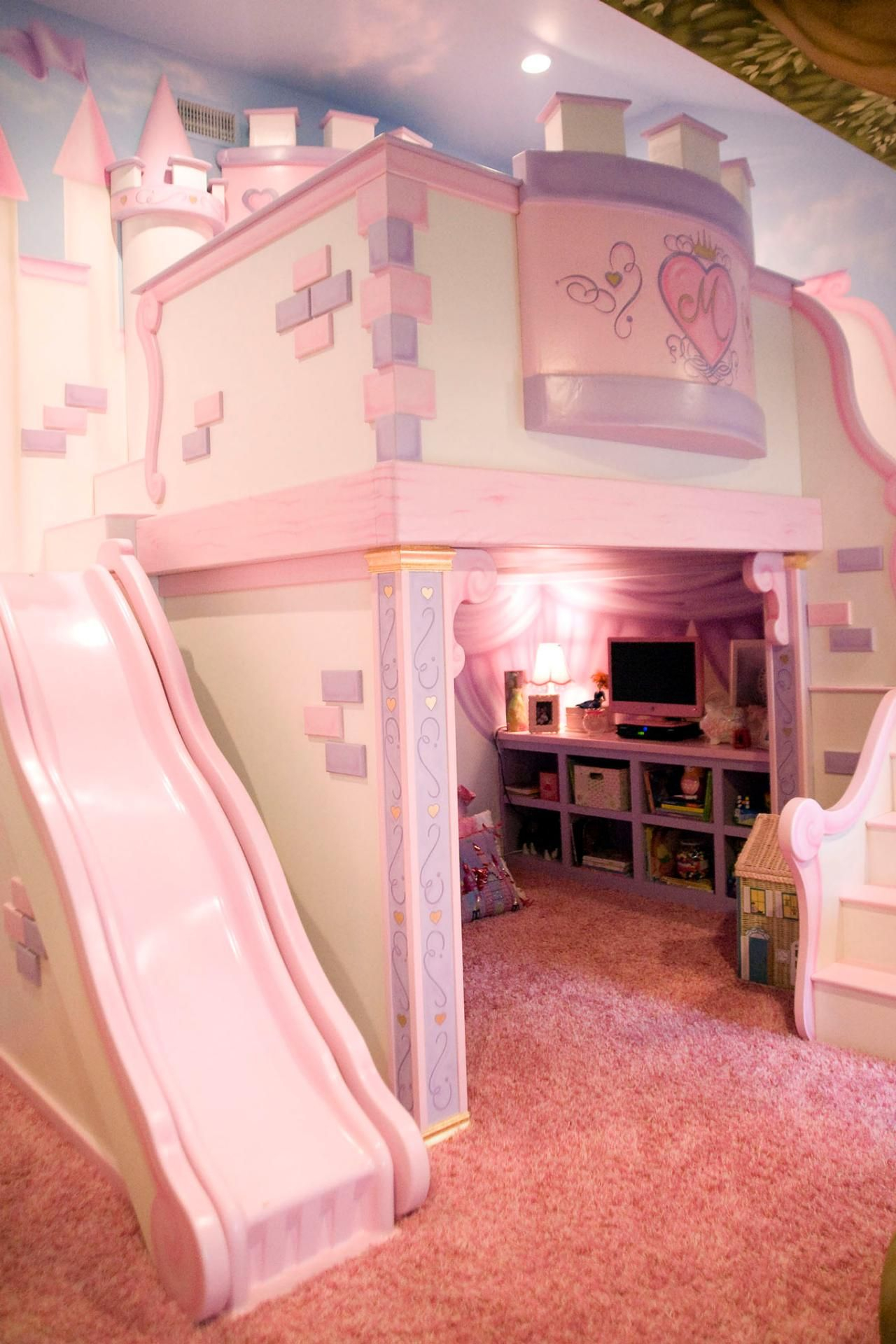 This Playful Pink Bedroom Is Any Little Princesss Dream The Custom pertaining to proportions 1280 X 1920