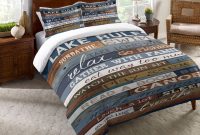 This Would Be Cute In The Trailer Laural Home Lake Rules Comforter throughout proportions 1033 X 1033