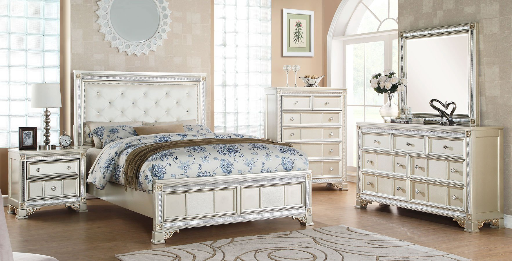 Tiffany Panel Bedroom Set pertaining to sizing 1765 X 900