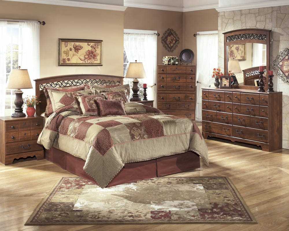 Timberline 4 Pc Bedroom Dresser Mirror Chest Queenfull Panel Headboard with proportions 1000 X 800