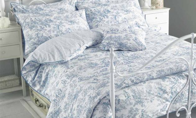 Toile French Blue Bed Linen Set inside dimensions 1000 X 1000