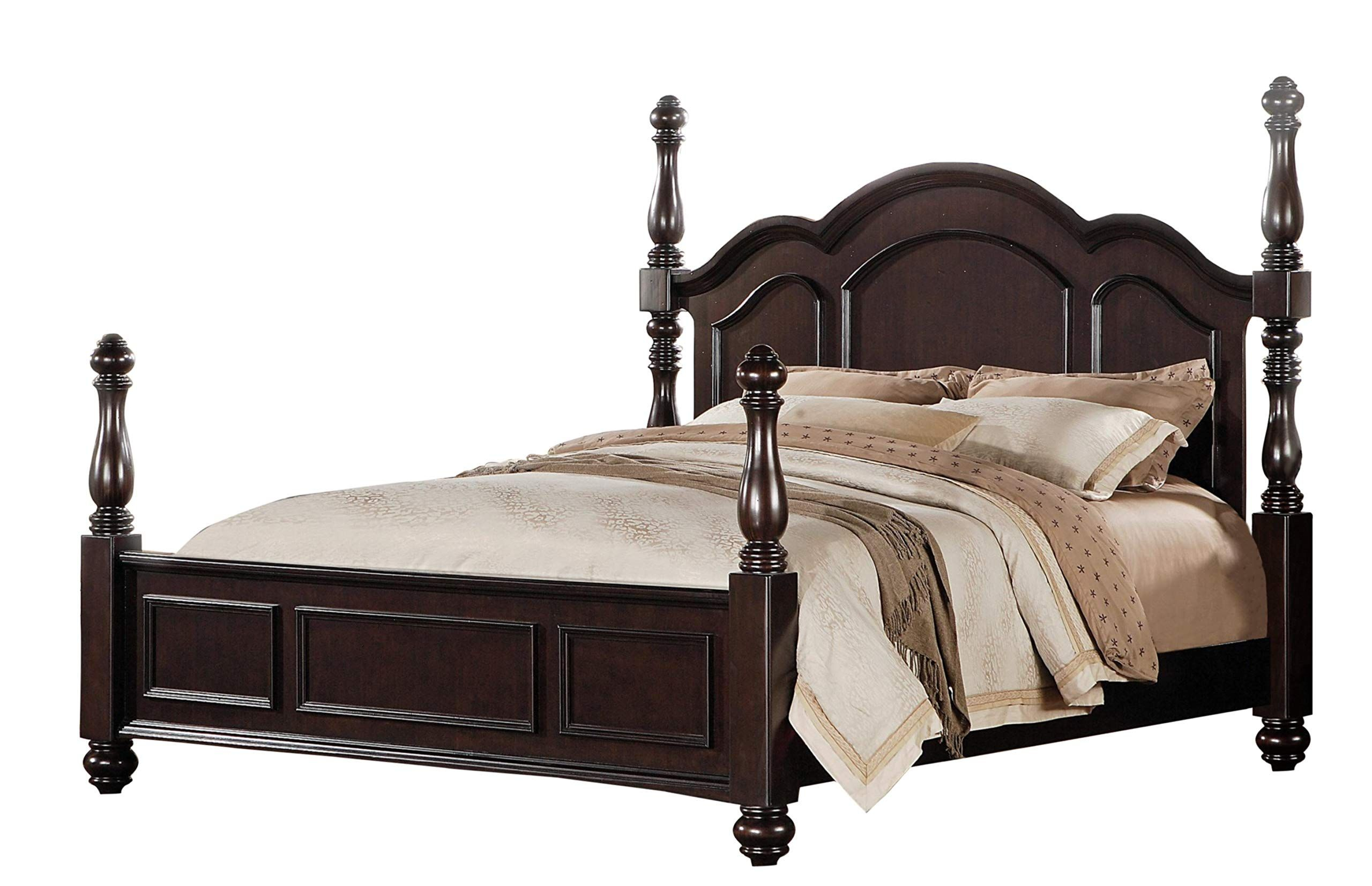 Tomkins Colonial 5pc Bedroom Set Queen Poster Bed Dresser Mirror 2 throughout dimensions 2560 X 1654