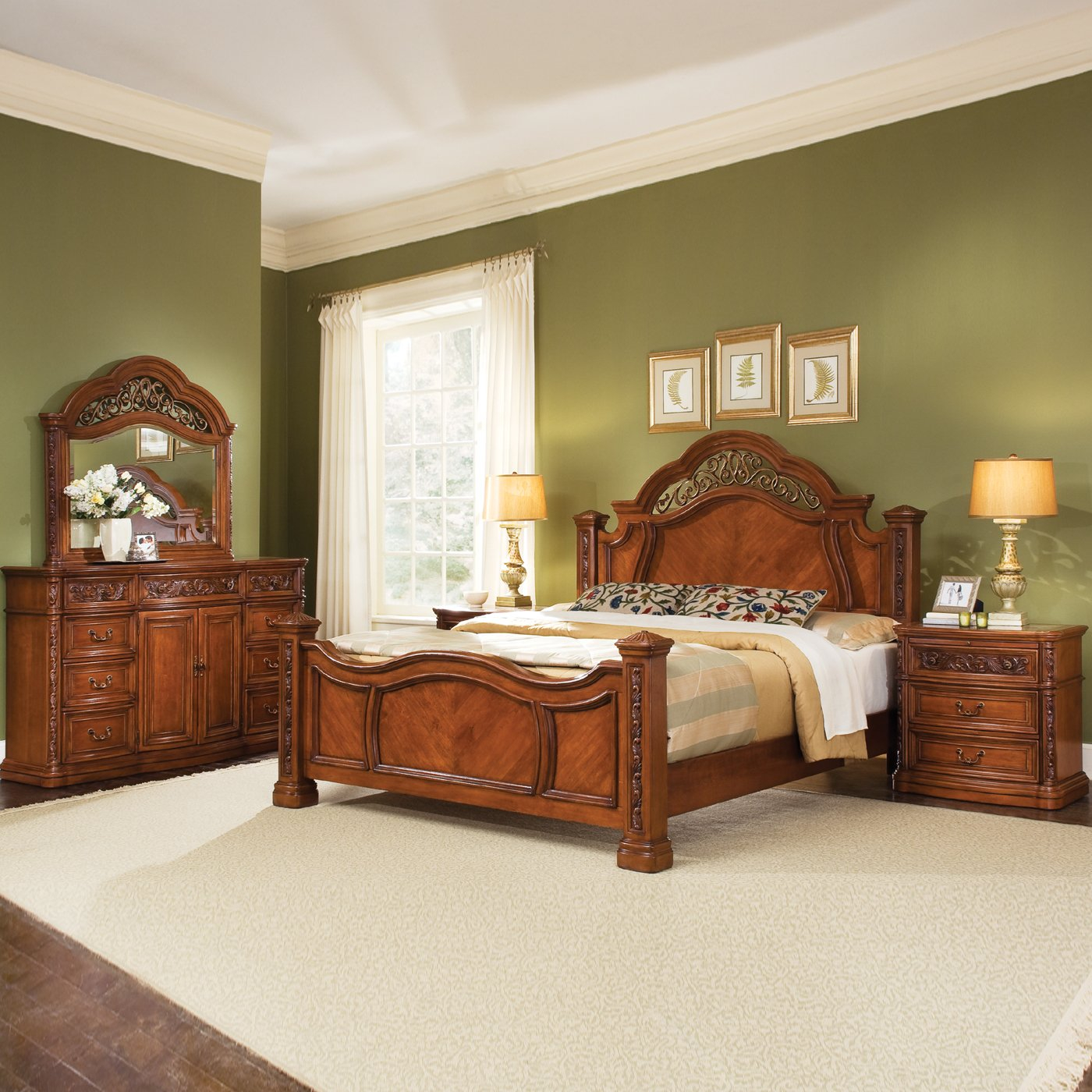 Top 39 Superlative Cherry Bedroom Set Wood Queen Sets Solid Hardwood with measurements 1400 X 1400