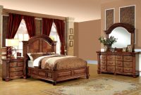 Traditional Antique Tobacco Oak 4 Piece Bedroom Set Foa within proportions 2048 X 2048