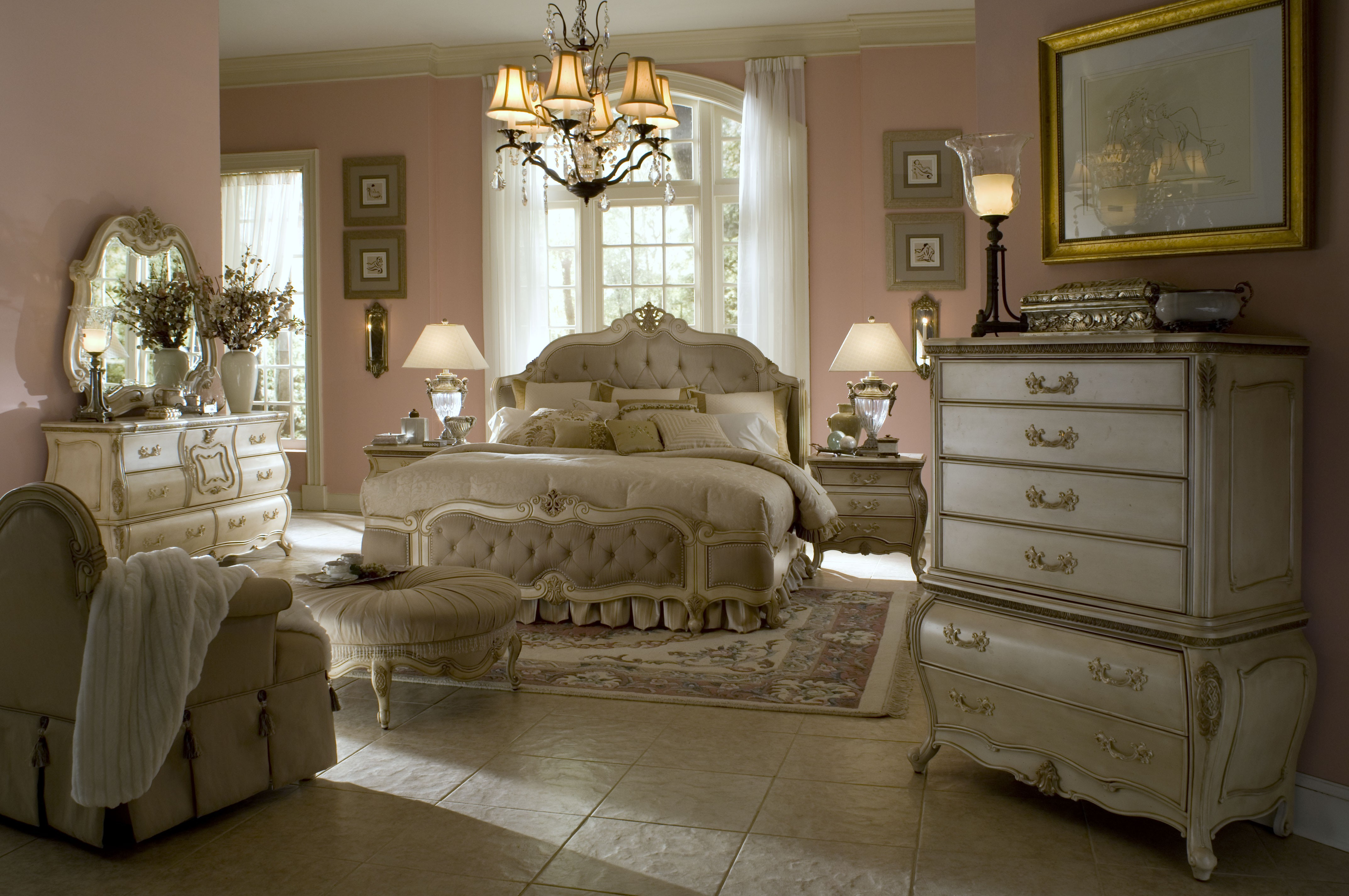 Traditional Antique White Bedroom regarding sizing 4288 X 2848