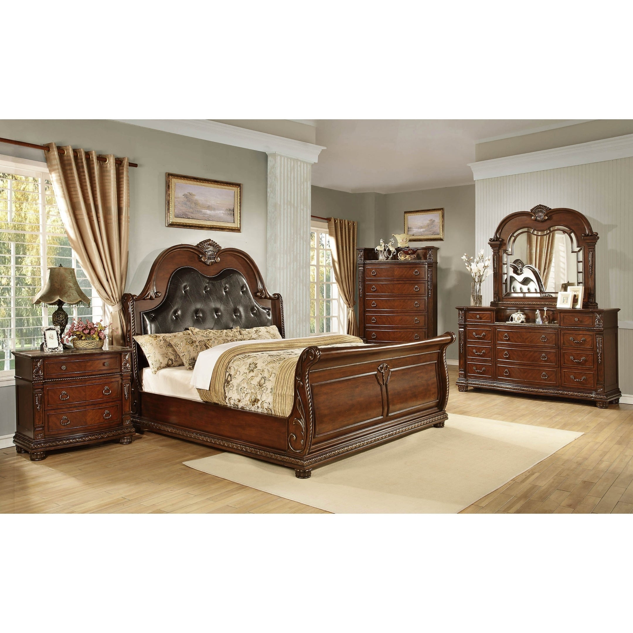 Traditional Style Palace Queenking Bedroom Set with sizing 2160 X 2160