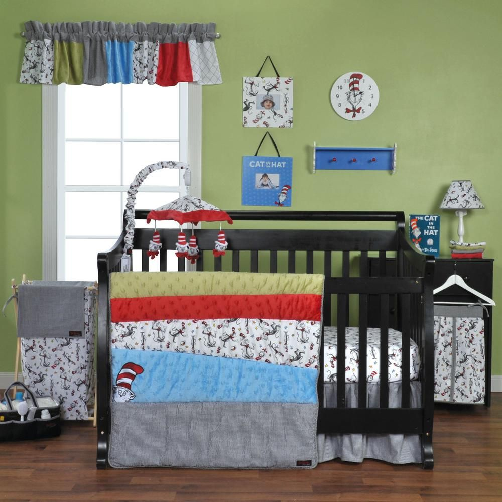 Trend Lab Dr Seuss Cat In The Hat 3 Piece Crib Bedding Set Multi for sizing 1000 X 1000
