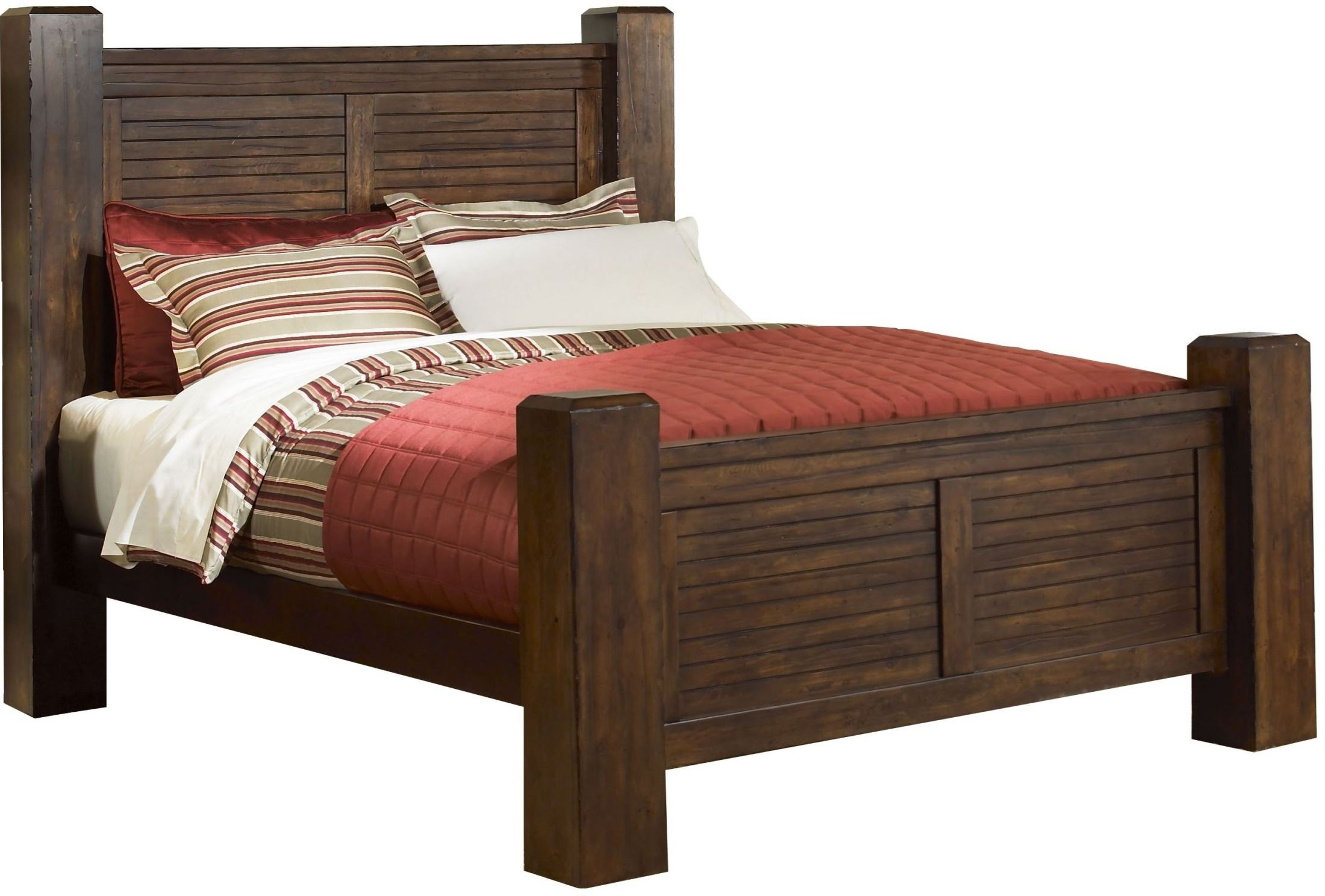 Trestlewood Mesquite Pine Poster Bedroom Set regarding size 2200 X 1488