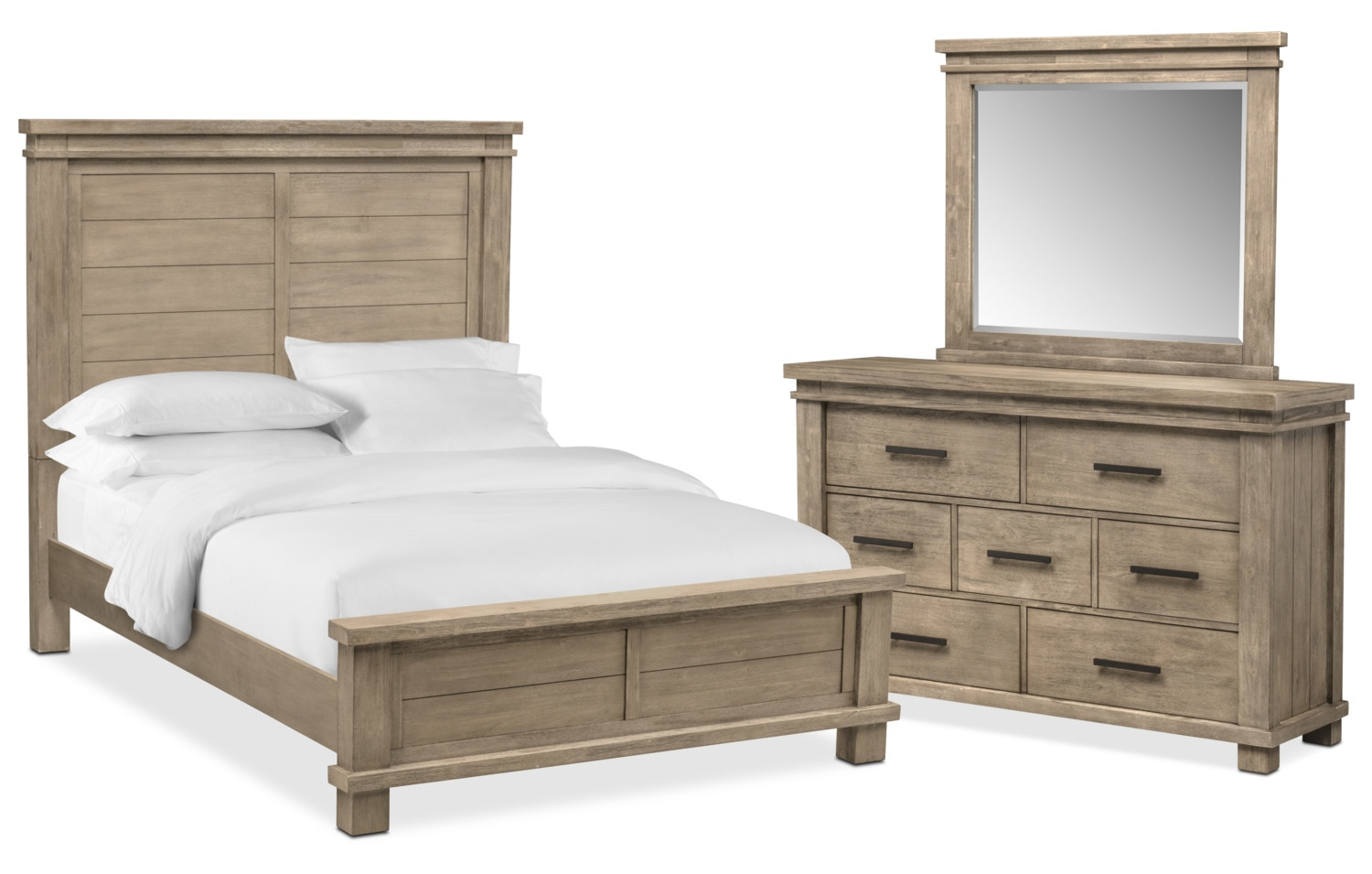 Tribeca 5 Piece Bedroom Set With Dresser And Mirror inside size 1500 X 955