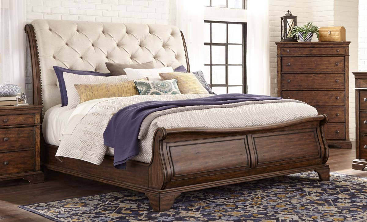 Trisha Yearwood King Upholstered Bed regarding size 1200 X 728