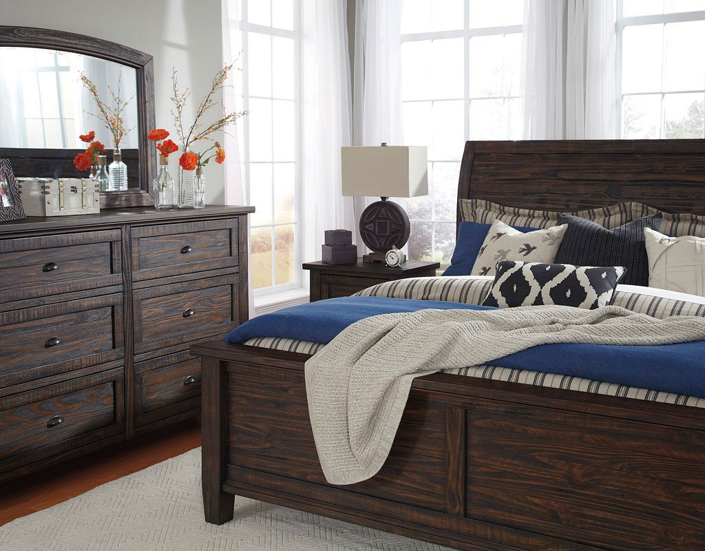 Trudell Sleigh Bedroom Set Signature Design Furniture Cart within proportions 1024 X 800