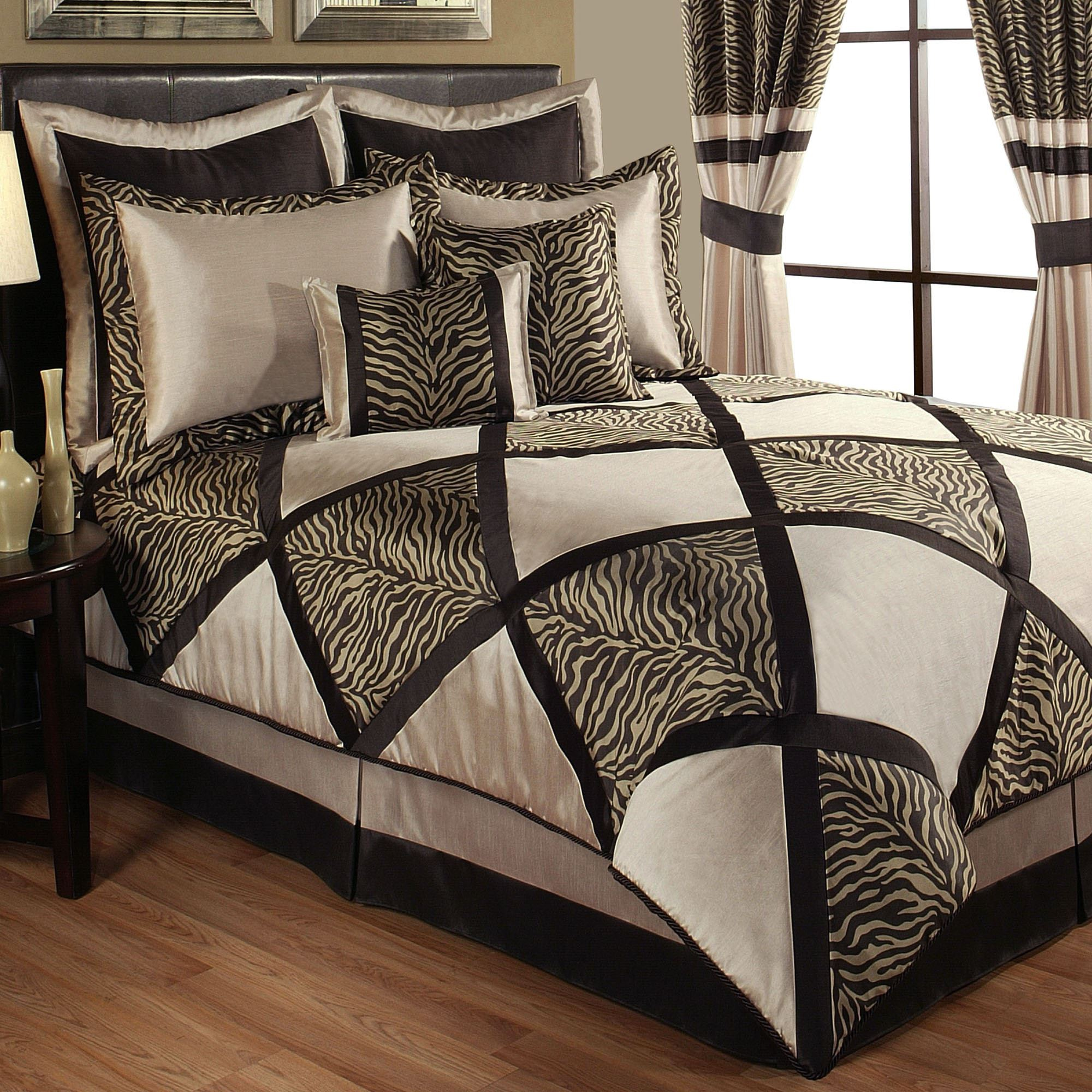 True Safari Zebra Print Comforter Bedding intended for sizing 2000 X 2000