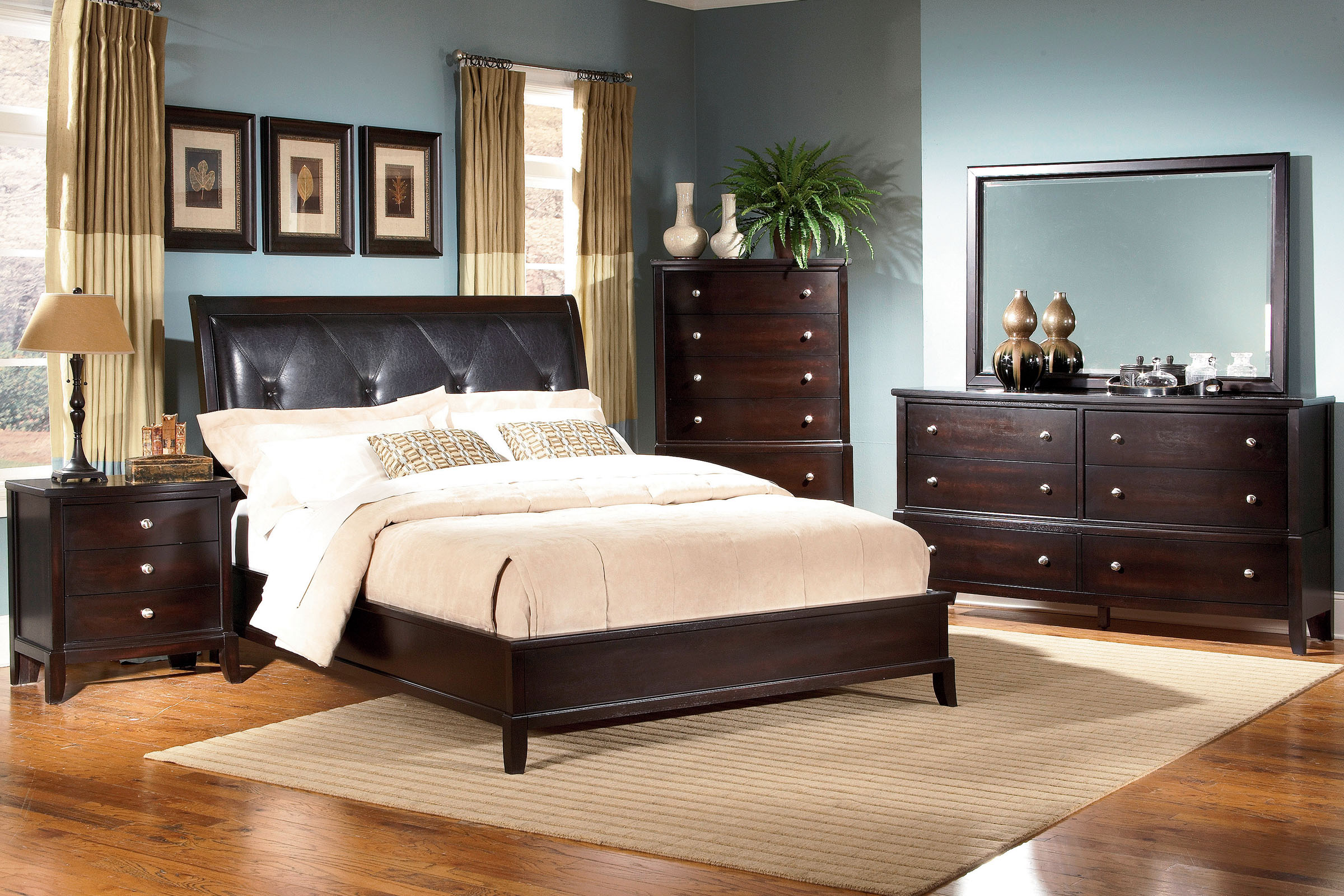 Unique 5 Piece Queen Bedroom Set intended for dimensions 2400 X 1600