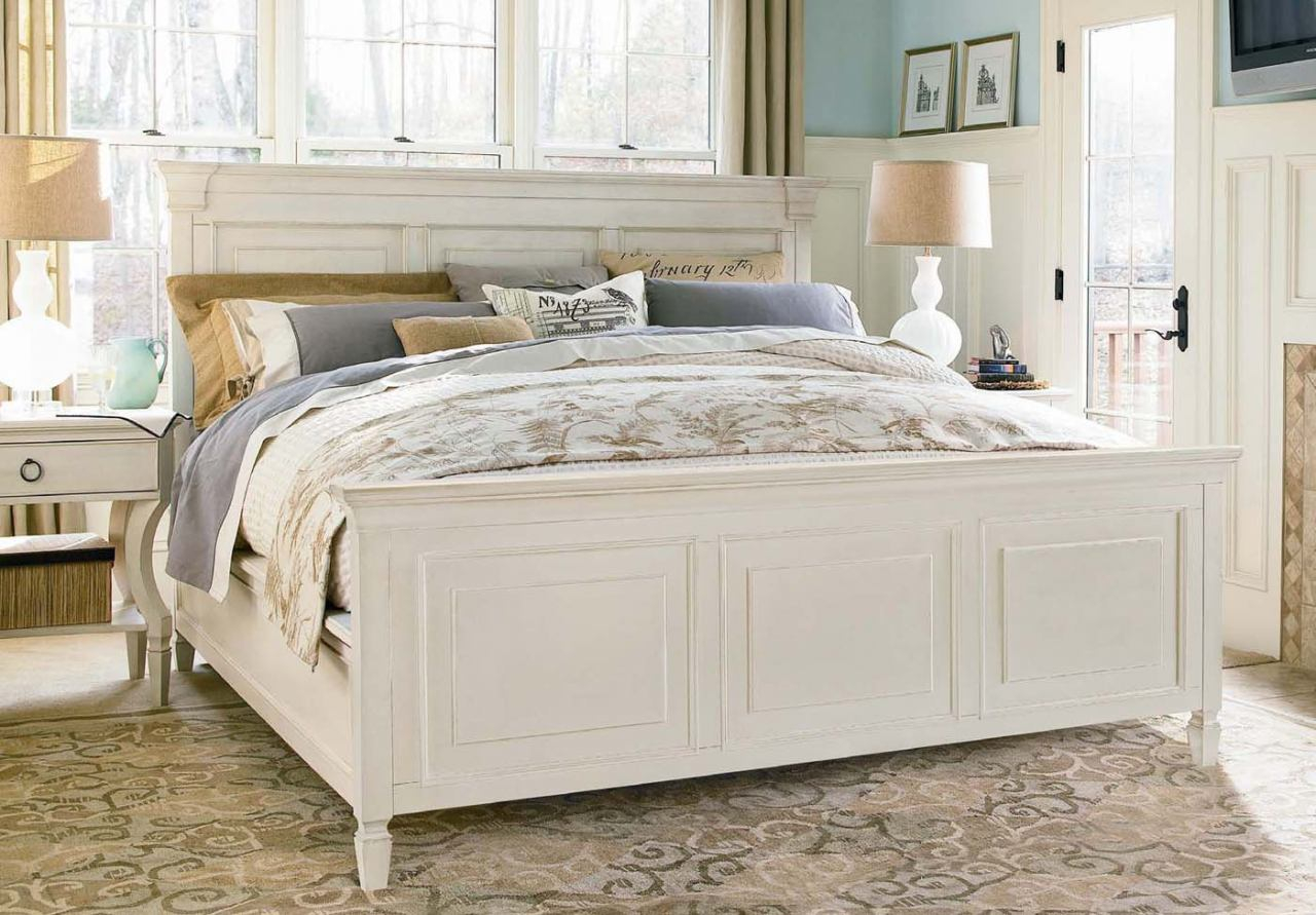 Universal Furniture Summer Hill 4pc Panel Bedroom Set In Cotton Codeuniv20 For 20 Off for size 1280 X 891