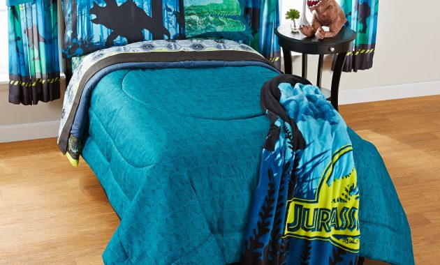 Universal Jurassic World Biggest Growl Bed In Bag Bedding Set Twin Blue in size 3000 X 3000