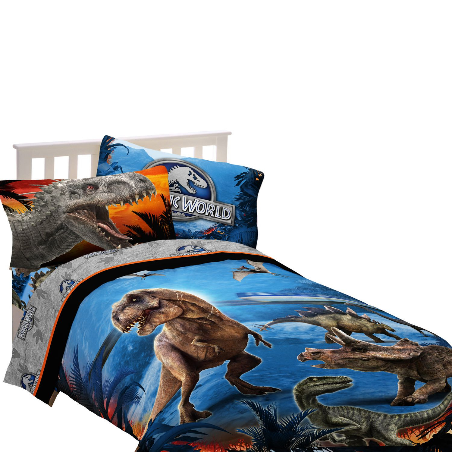 Universal Studios Home Entertainment Jurassic World Dinosaur Attraction Twinfull Comforter throughout proportions 1500 X 1500