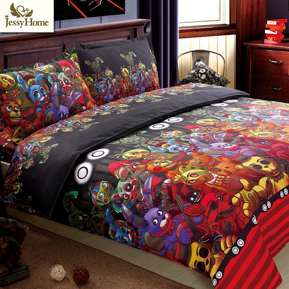 Us 3365 49 Offfnafs Bedding Five Nights At Freddys Bedding Set Twin Queen King Size Reactive Printing Bed Linens In Bedding Sets From Home throughout dimensions 1000 X 1000