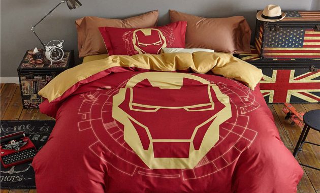 Us 768 29 Off3d Marvel Iron Man Penghibur Cover Set Ratu Ukuran Anak Laki Laki Kartun Rumah Tekstil Katun Mesir Tempat Disney Linen Tempat Tidur 4 with sizing 1000 X 1000