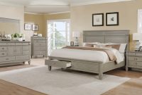 Vasilikos Gray Solid Wood Construction Platform 5 Piece Bedroom Set for dimensions 3389 X 1983