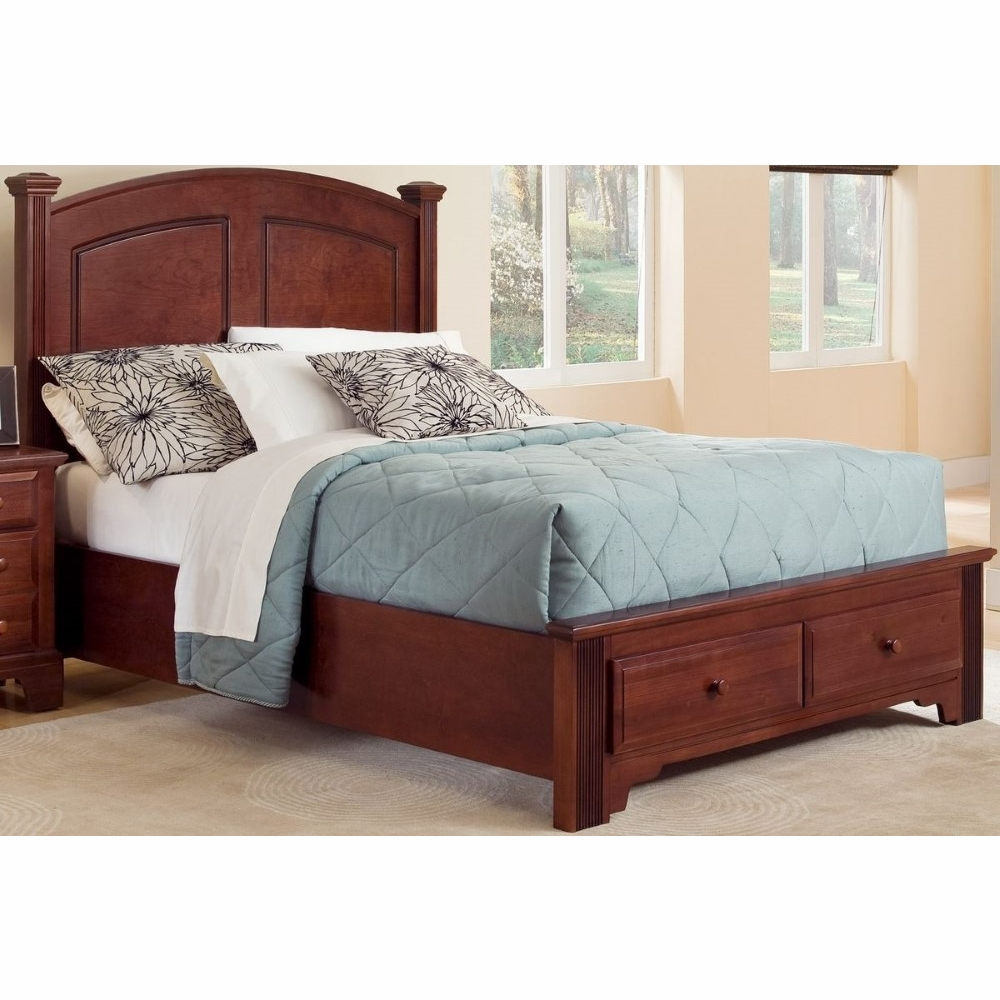 Vaughan Bassett Hamiltonfranklin Queen Panel Bed With Storage inside proportions 1000 X 1000