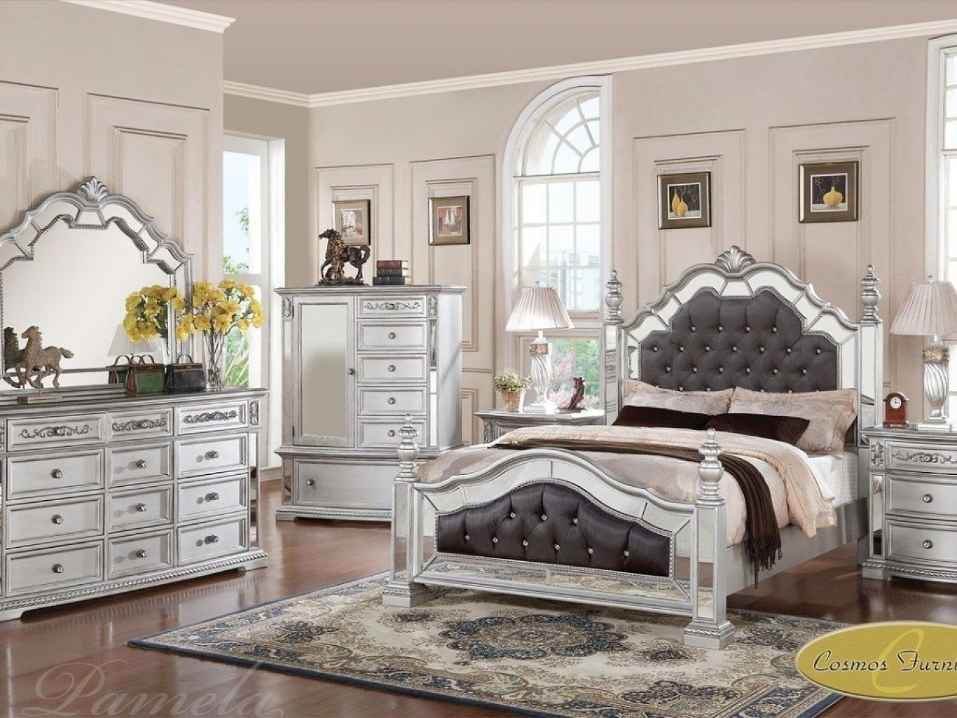 Venetian Mirrored Bedroom Furniture Shalom Venetian Mirror for proportions 1366 X 1025