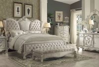 Versailles Upholstered Bedroom Set W Ivory Bed pertaining to measurements 1900 X 1024