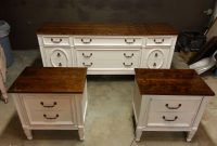 Vintage Bassett Dresser And Night Stand Set Painted Antique White within size 3264 X 2448