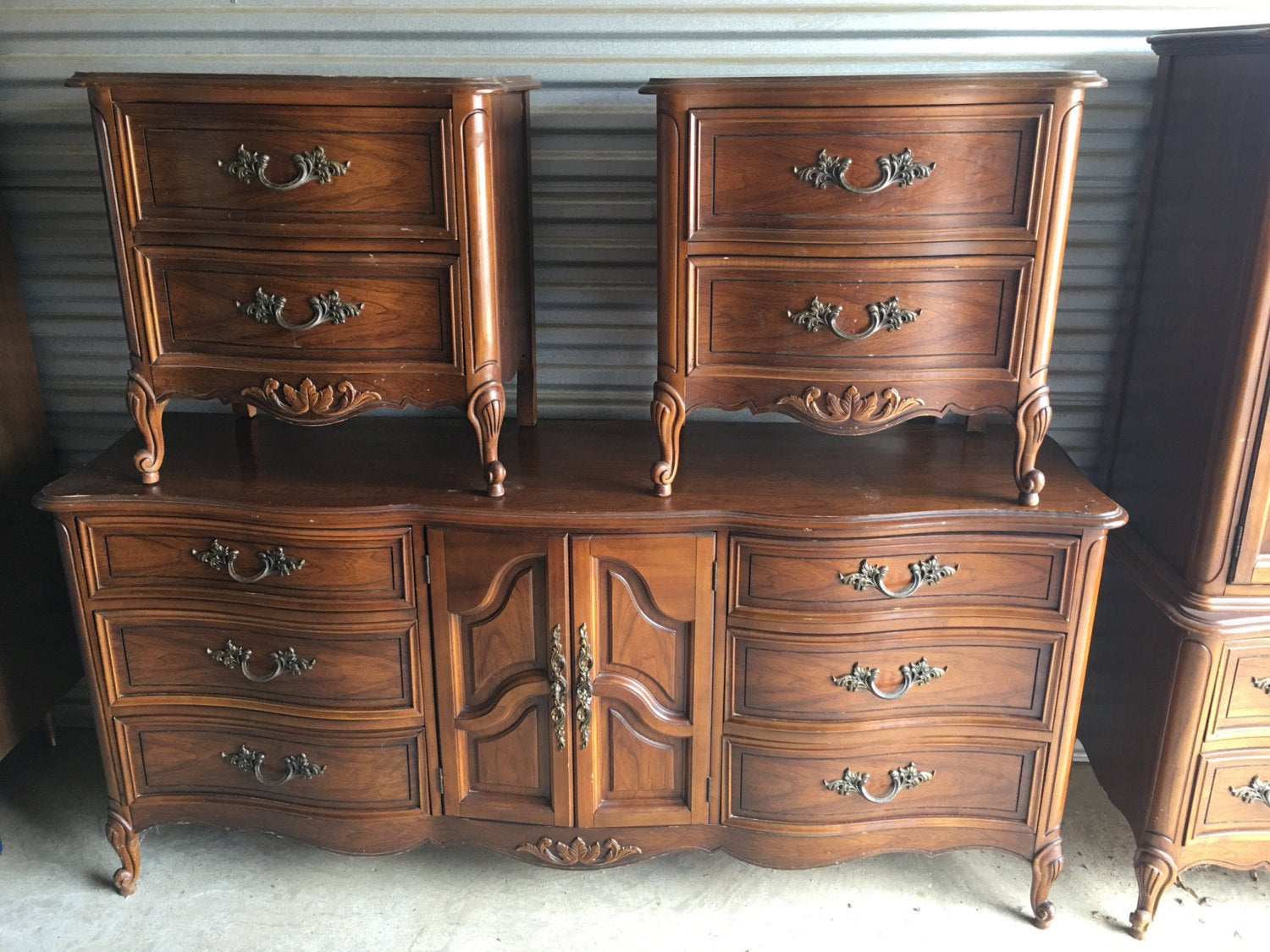 Vintage Complete Dixie French Provincial Bedroom Set Dresser for proportions 1500 X 1125
