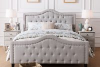 Virgil Upholstered Tufted Queen Bed Christopher Knight Home intended for measurements 2500 X 2500