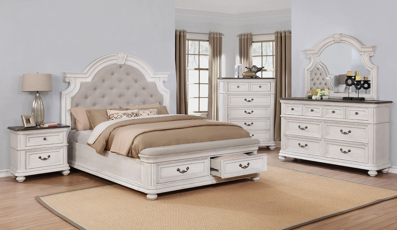West Chester Storage Bedroom Set with measurements 1556 X 900