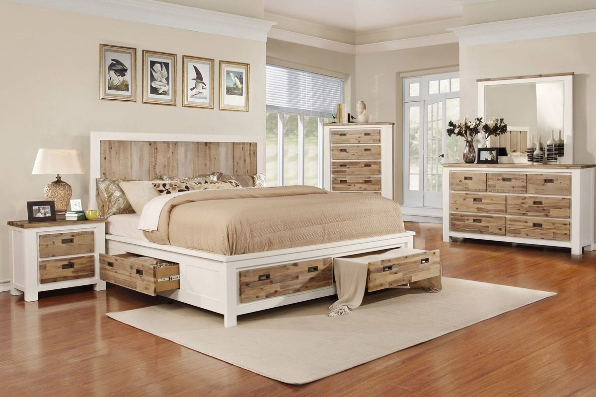 Western 5 Piece King Bedroom Set With 32 Led Tv for dimensions 1200 X 800