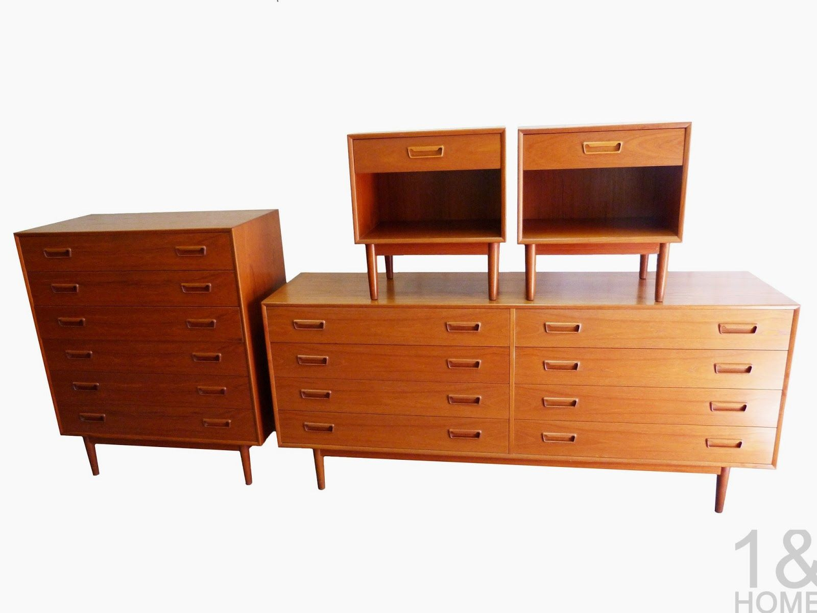 Westnofa Of Norway Danish Modern Teak Bedroom Set Mid Century pertaining to size 1600 X 1200