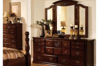 Weston Traditional Dark Pine 2 Piece Dresser And Mirror Set Foa pertaining to sizing 1145 X 1145