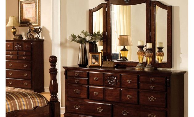 Weston Traditional Dark Pine 2 Piece Dresser And Mirror Set Foa pertaining to sizing 1145 X 1145