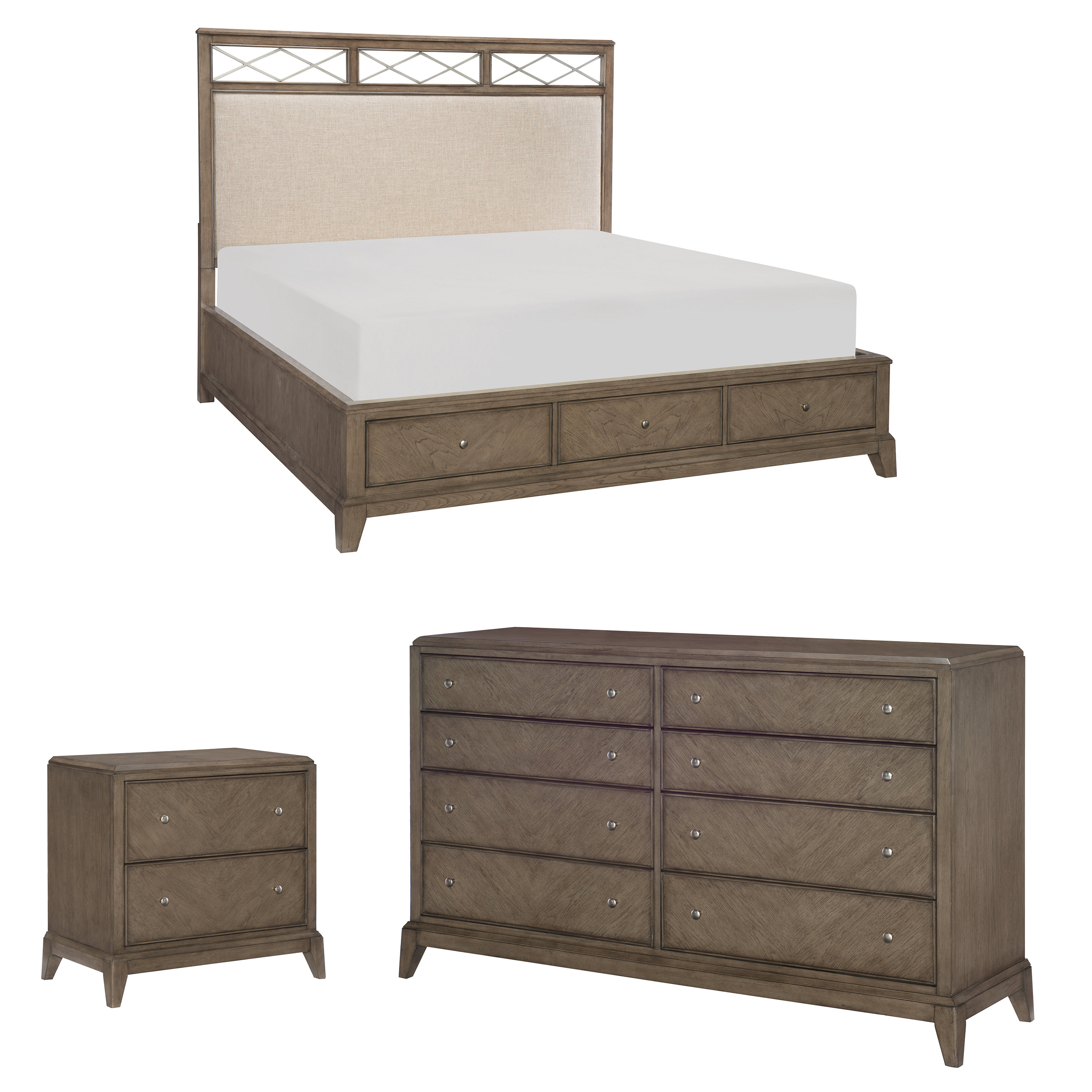 Whicker Configurable Bedroom Set throughout size 3000 X 3000
