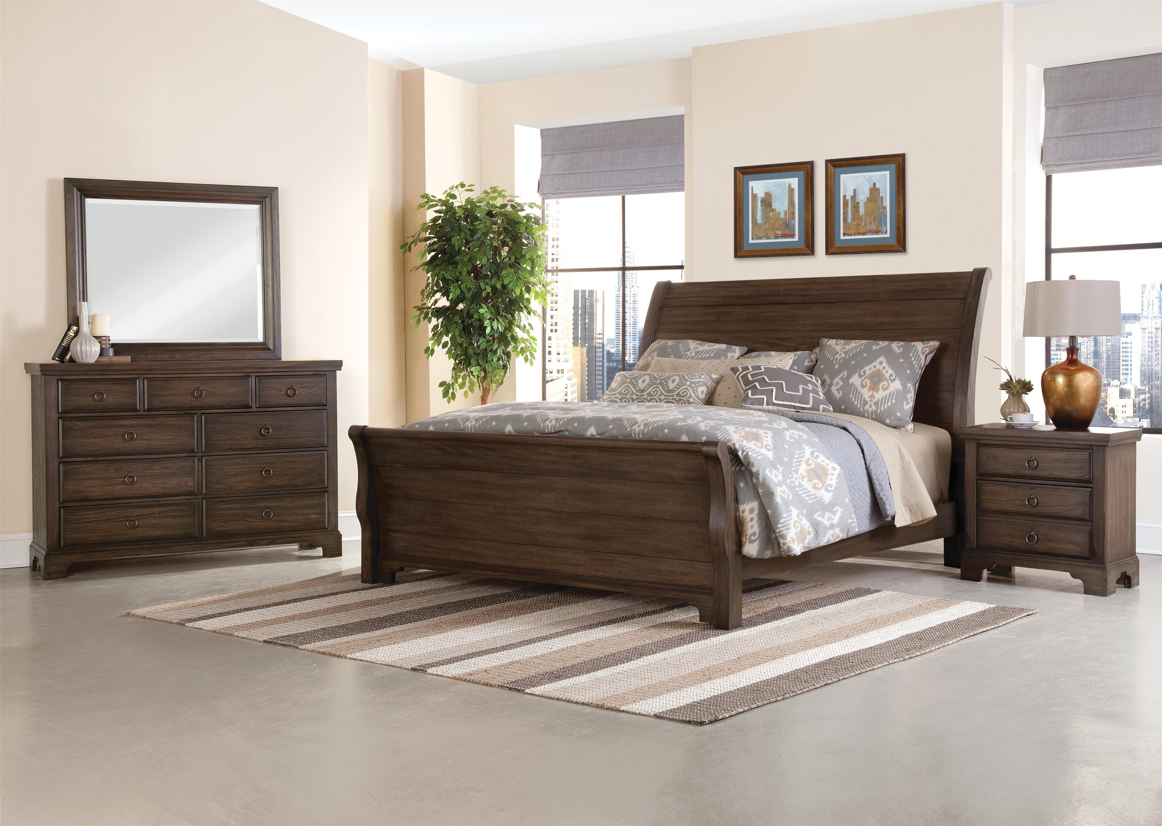 Whiskey Barrel King Bedroom Group Vaughan Bassett Bedroom within proportions 4000 X 2844