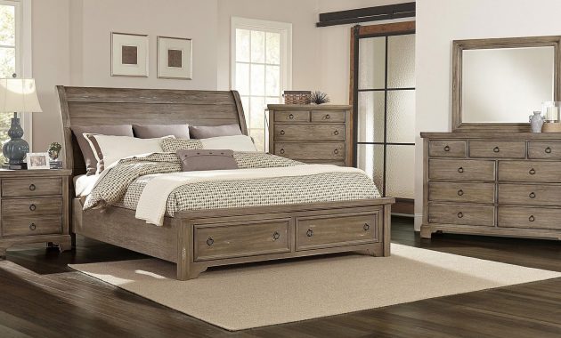 Whiskey Barrel Storage Bedroom Set Rustic Gray intended for measurements 1900 X 1024