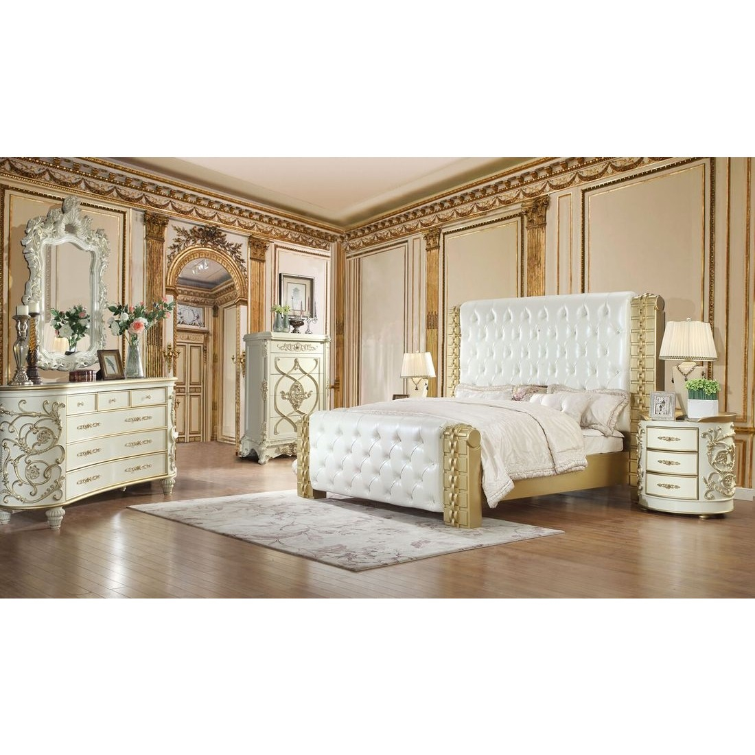 White And Gold Bedroom Set Bedroom Design Ideas with dimensions 1100 X 1100