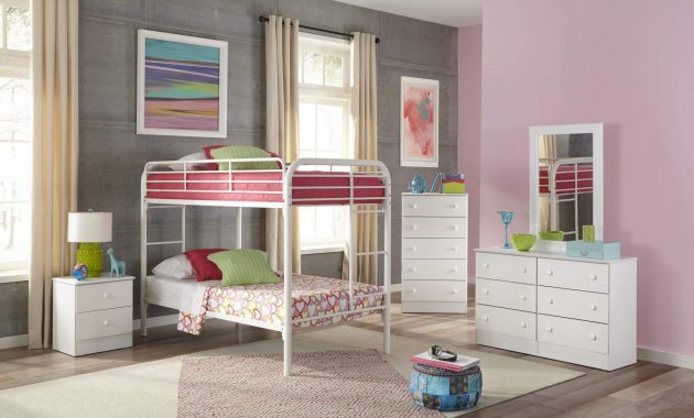 White Bedroom Set With Twin Over Twin Bunk Bed with regard to dimensions 2048 X 1477