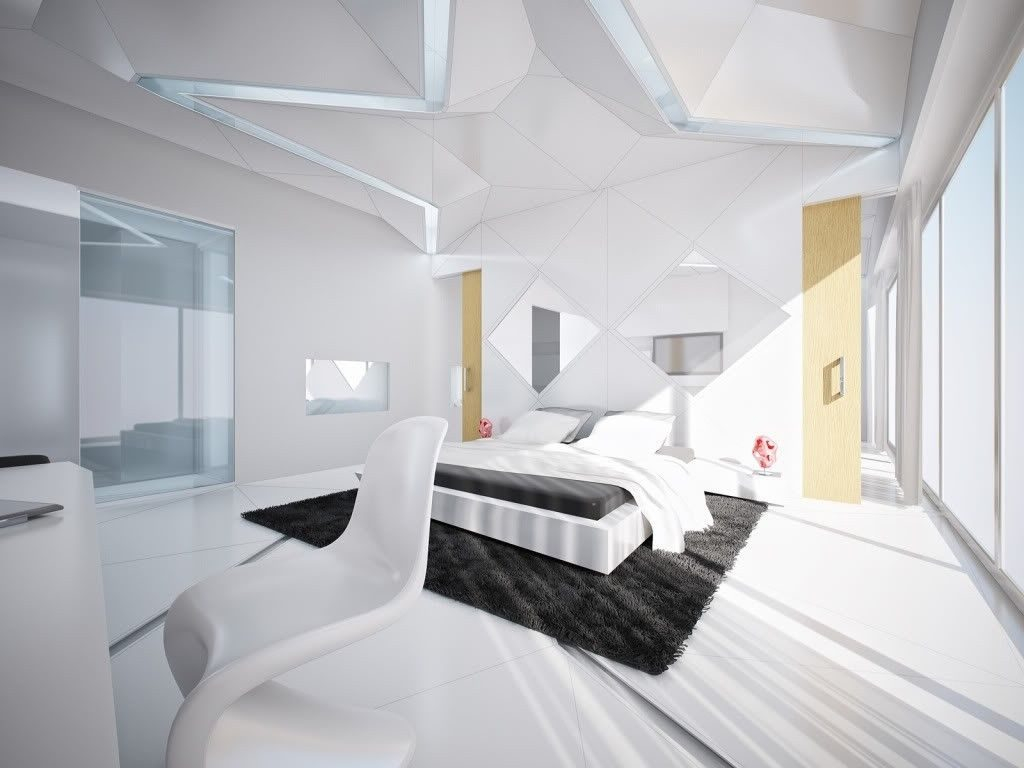 White Design Futuristic Interiors Futuristic Modern Bedroom Sets with measurements 1024 X 768