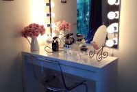 White Vanity Set With Lights White Makeup Vanity Kayden Vanity Set within size 1024 X 1365