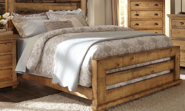Willow Queen Slat Bed With Distressed Pine Frame Progressive Furniture At Wayside Furniture within measurements 2463 X 2463