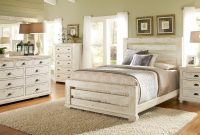 Willow Slat Bedroom Set Distressed White intended for measurements 1660 X 900