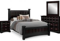 Winchester 6 Piece Queen Bedroom Set Black And Burnished Merlot within proportions 1500 X 924