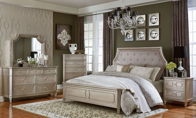 Windsor Silver Silver Panel Bedroom Set in size 2200 X 1380