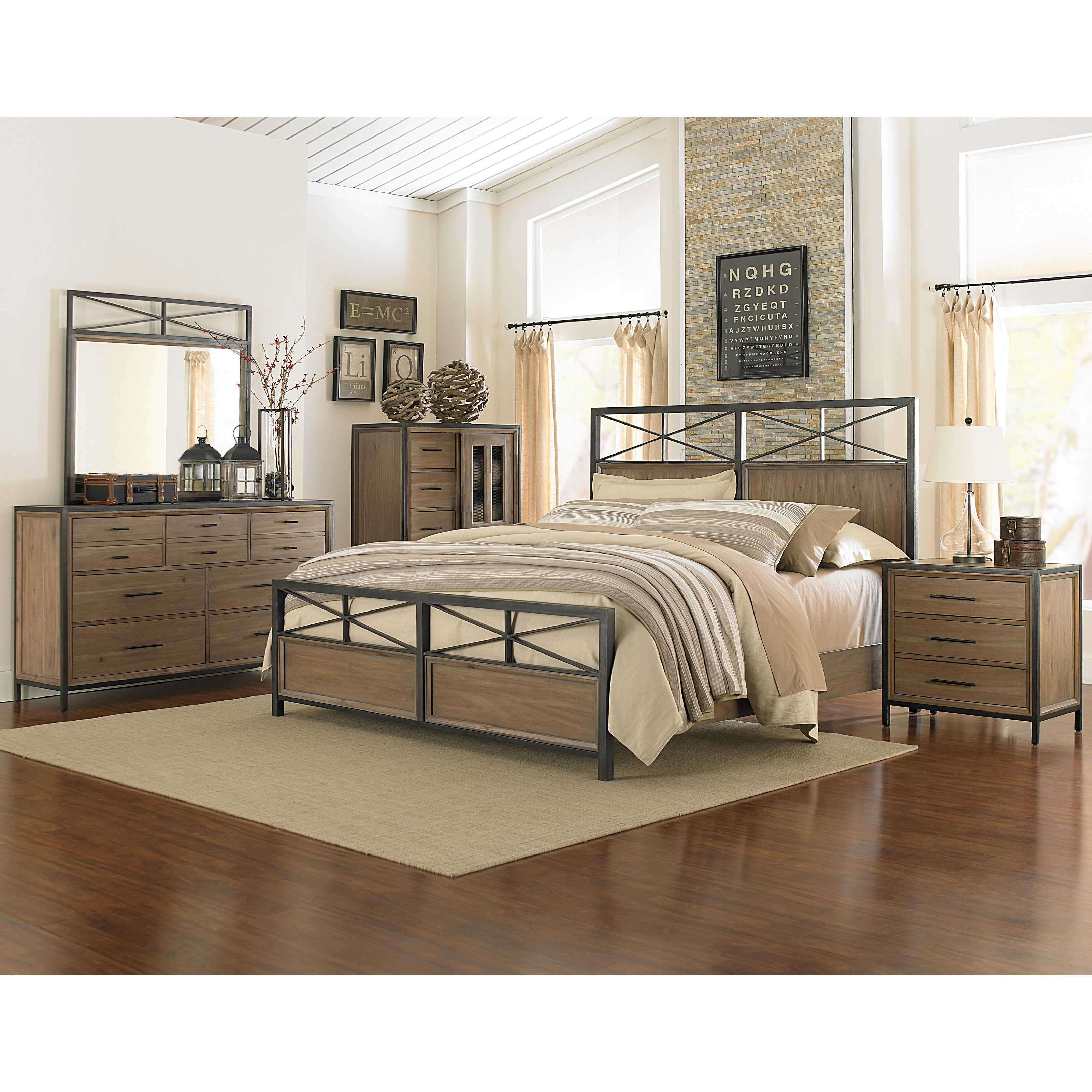 Wood And Metal Bedroom Sets Devine Interiors intended for dimensions 3200 X 3200