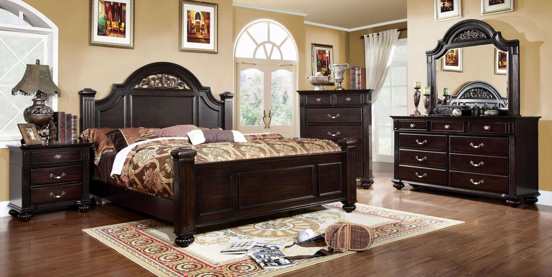 Wood Antique Soria Bedroom Furniture Burl Century Modern Gloss Mid regarding proportions 2200 X 1106