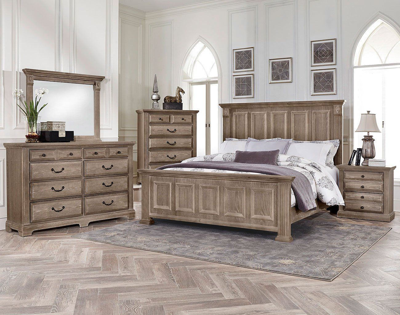 Woodlands Mansion Bedroom Set Driftwood In 2019 Bedroom Decor with dimensions 1300 X 1024