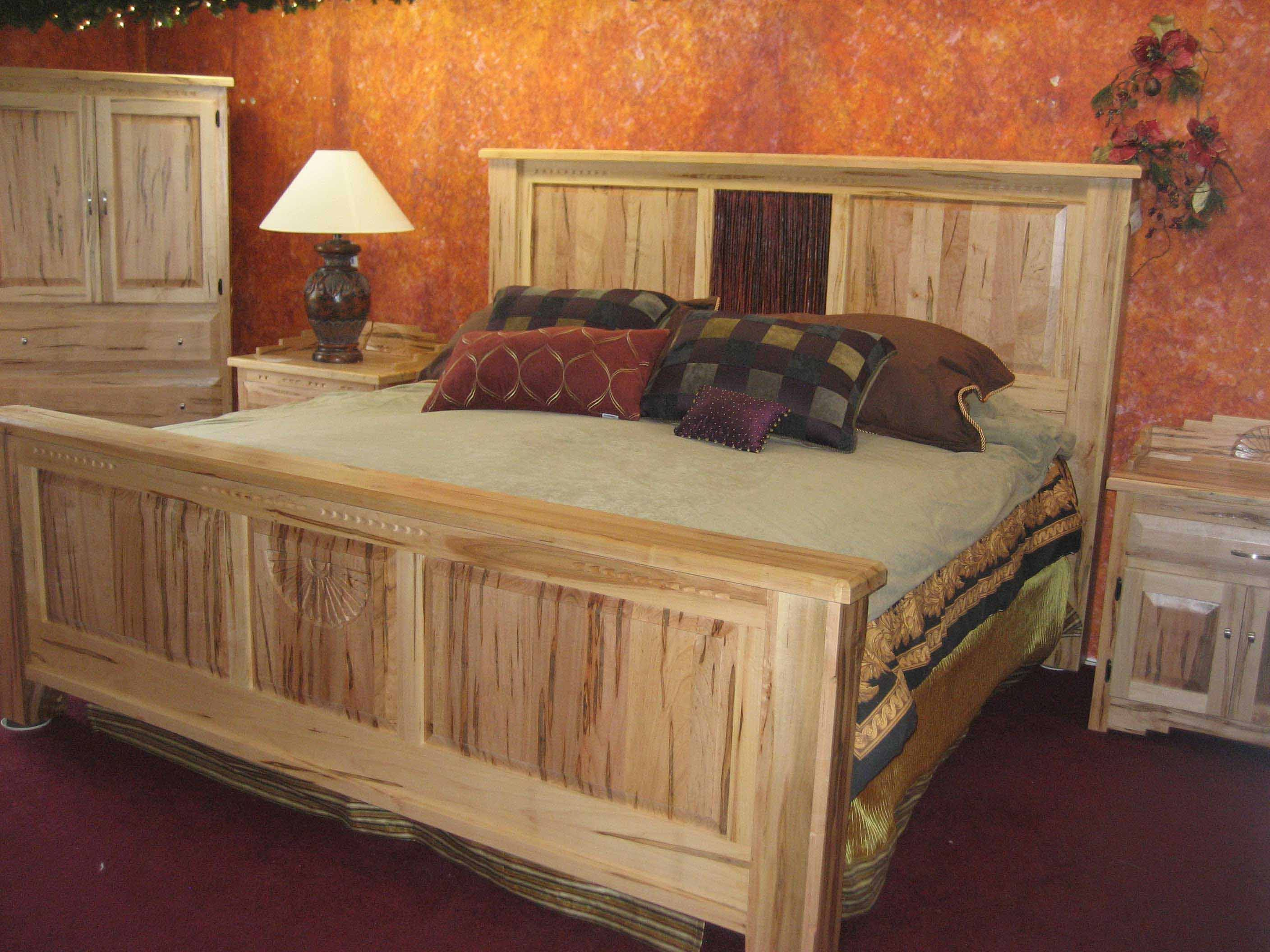 Wormy Maple Bed For Your Bedroom Southwest Interiors Furniture In regarding size 2816 X 2112