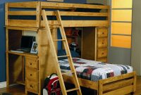 Wrangle Hill Twin Over Twin Loft Bed With Built In Desk Coaster At Dunk Bright Furniture within dimensions 2292 X 2292
